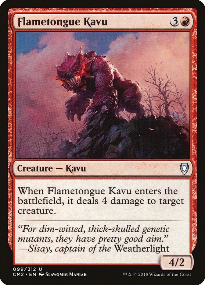 Flametongue Kavu [Commander Anthology Volume II] | The CG Realm