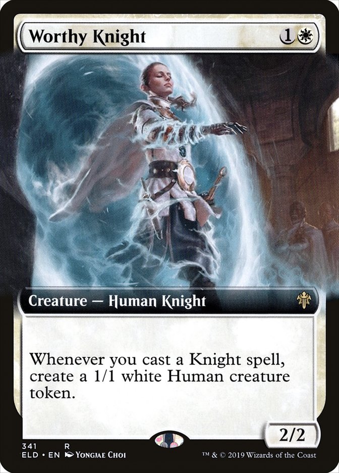 Worthy Knight (Extended Art) [Throne of Eldraine] | The CG Realm