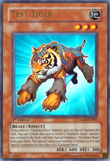 Test Tiger [GLAS-EN082] Ultra Rare | The CG Realm