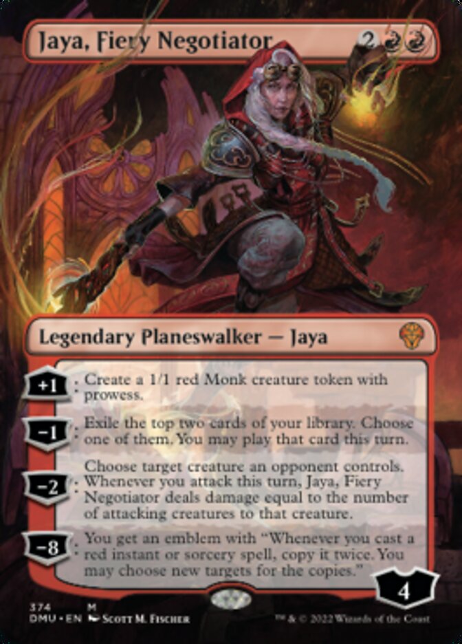 Jaya, Fiery Negotiator (Borderless) [Dominaria United] | The CG Realm