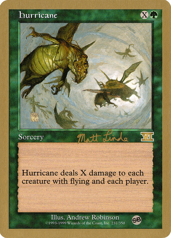 Hurricane (Matt Linde) (SB) [World Championship Decks 1999] | The CG Realm