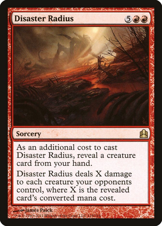 Disaster Radius [Commander 2011] | The CG Realm