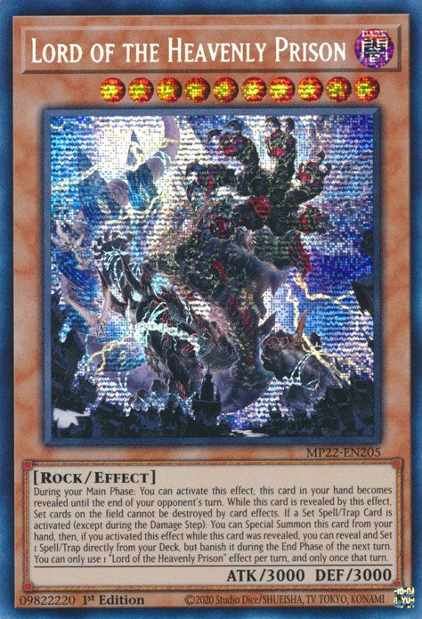 Lord of the Heavenly Prison [MP22-EN205] Prismatic Secret Rare | The CG Realm