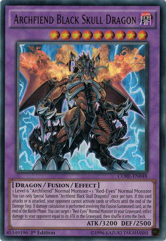 Archfiend Black Skull Dragon [CORE-EN048] Ultra Rare | The CG Realm