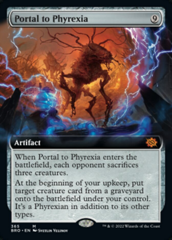 Portal to Phyrexia (Extended Art) [The Brothers' War] | The CG Realm