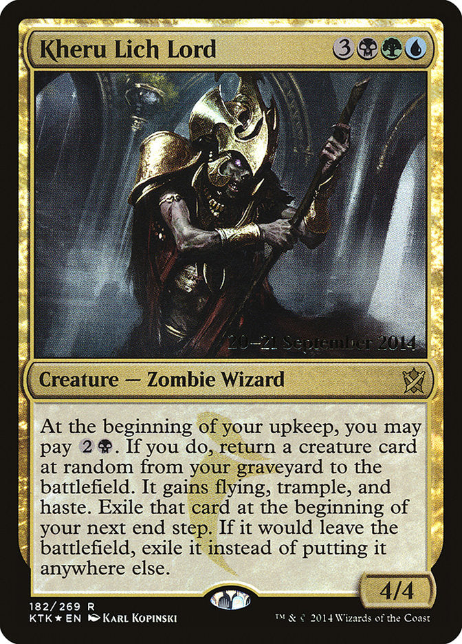 Kheru Lich Lord [Khans of Tarkir Prerelease Promos] | The CG Realm