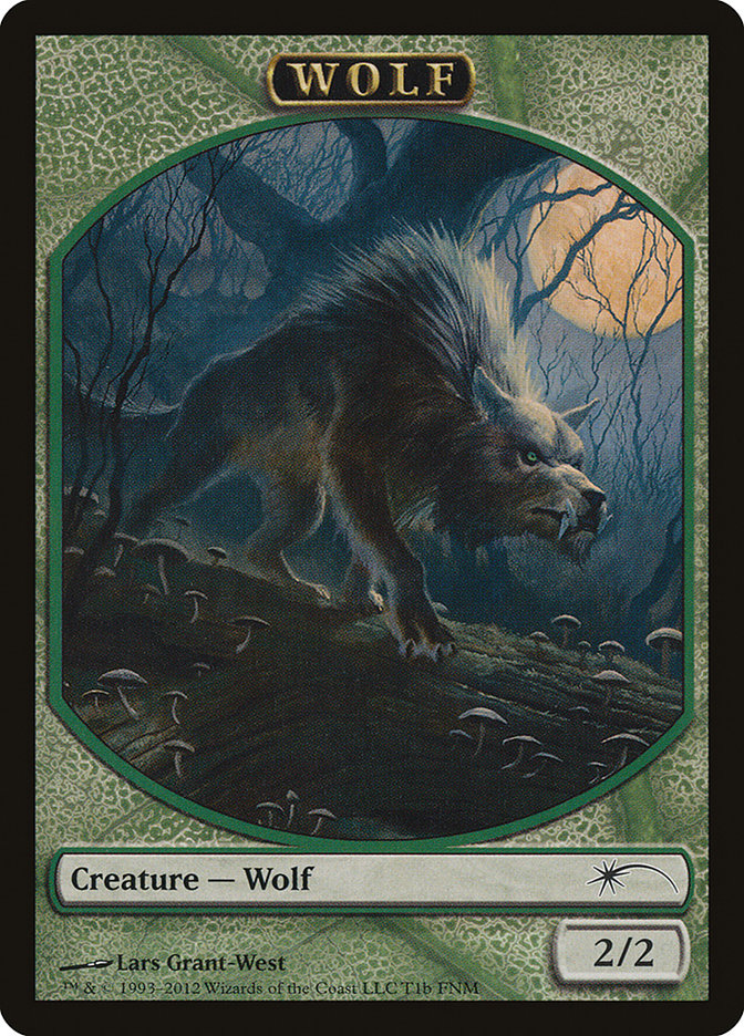 Human // Wolf Double-Sided Token [Friday Night Magic 2012] | The CG Realm