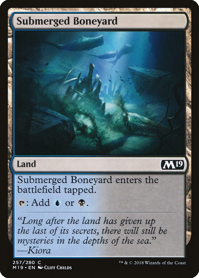 Submerged Boneyard [Core Set 2019] | The CG Realm