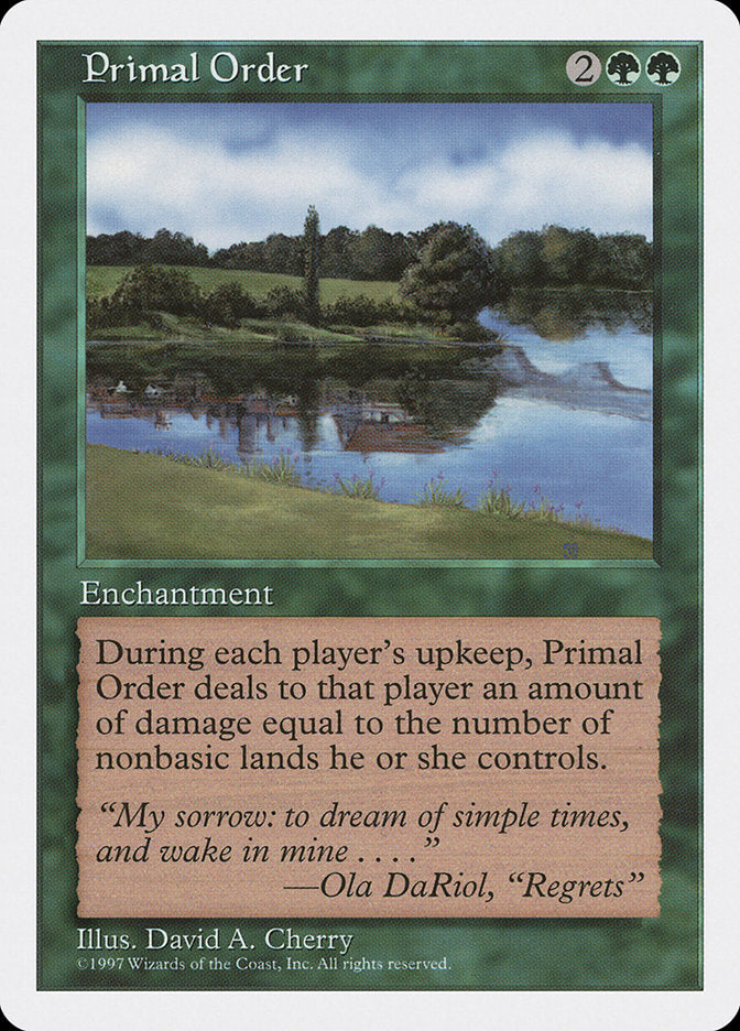 Primal Order [Fifth Edition] | The CG Realm