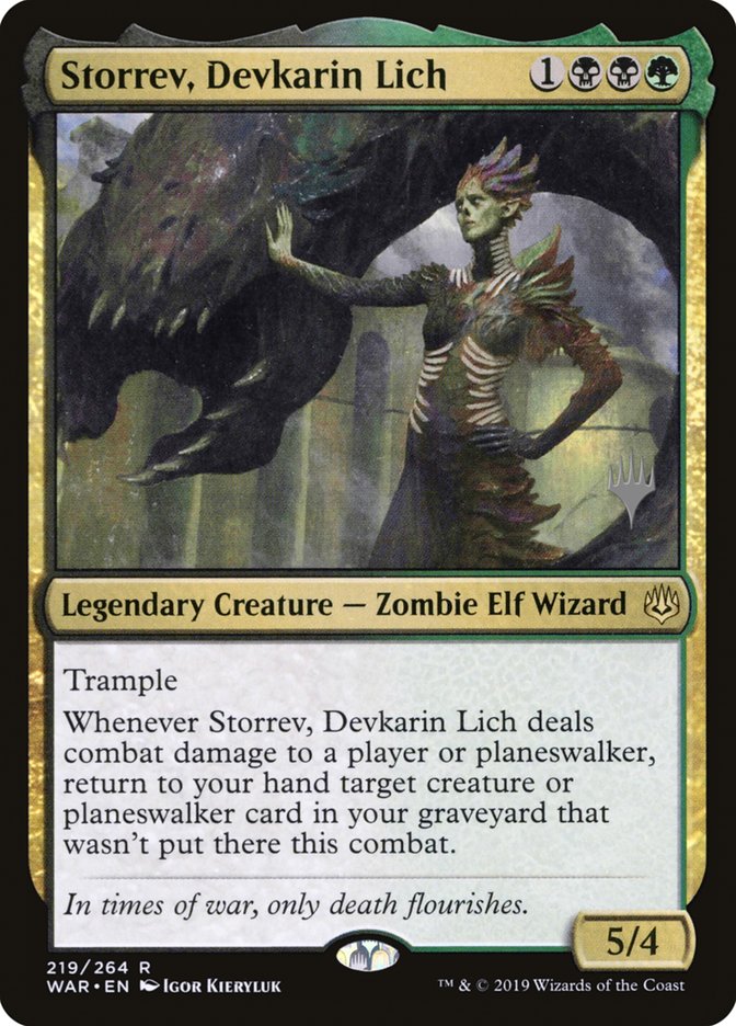 Storrev, Devkarin Lich (Promo Pack) [War of the Spark Promos] | The CG Realm