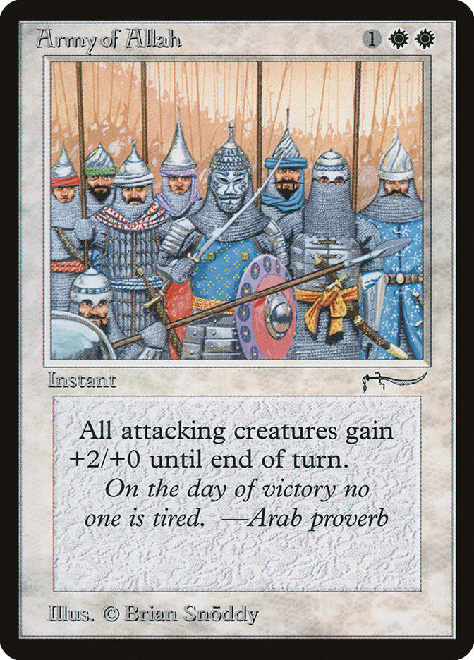 Army of Allah (Dark Mana Cost) [Arabian Nights] | The CG Realm