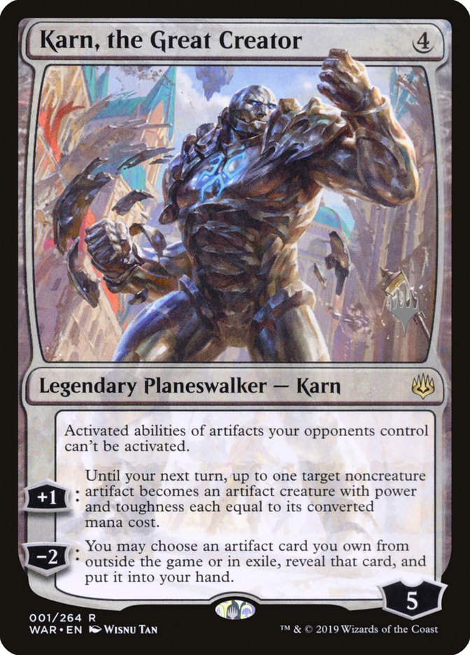Karn, the Great Creator (Promo Pack) [War of the Spark Promos] | The CG Realm