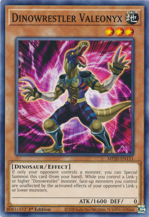 Dinowrestler Valeonyx [MP20-EN151] Common | The CG Realm