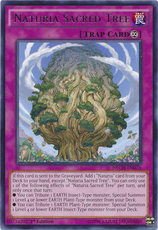 Naturia Sacred Tree [NECH-EN076] Rare | The CG Realm