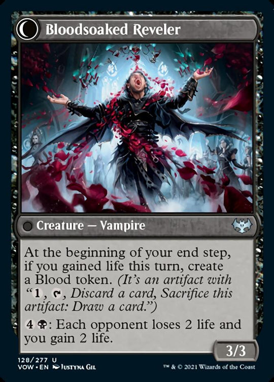 Restless Bloodseeker (VOW-128) - Innistrad: Crimson Vow: (Double Faced Transform)