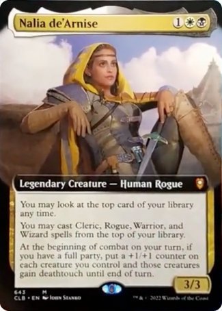 Nalia de'Arnise (Extended Art) [Commander Legends: Battle for Baldur's Gate] | The CG Realm