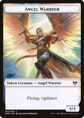 Human Warrior // Angel Warrior Double-Sided Token [Kaldheim Tokens] | The CG Realm