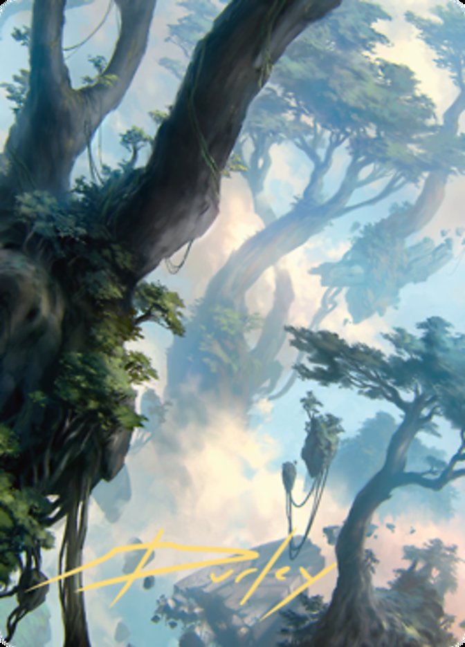 Forest 1 Art Card (Gold-Stamped Signature) [Zendikar Rising Art Series] | The CG Realm