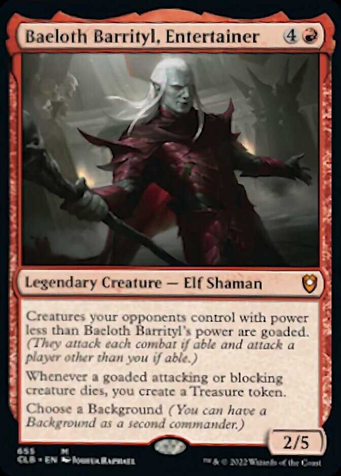 Baeloth Barrityl, Entertainer [Commander Legends: Battle for Baldur's Gate] | The CG Realm