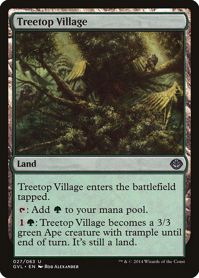 Treetop Village (Garruk vs. Liliana) [Duel Decks Anthology] | The CG Realm