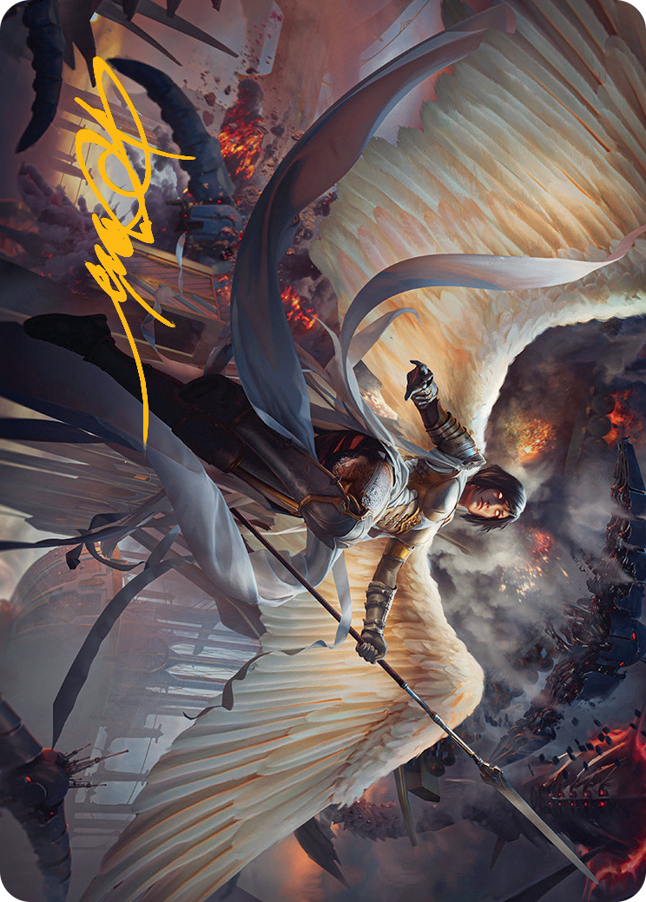 Serra Faithkeeper Art Card (Gold-Stamped Signature) [March of the Machine Art Series] | The CG Realm