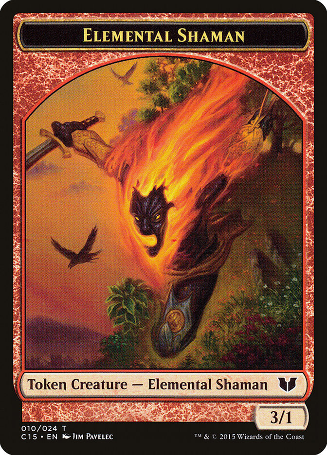 Elemental Shaman // Shapeshifter Double-Sided Token [Commander 2015 Tokens] | The CG Realm