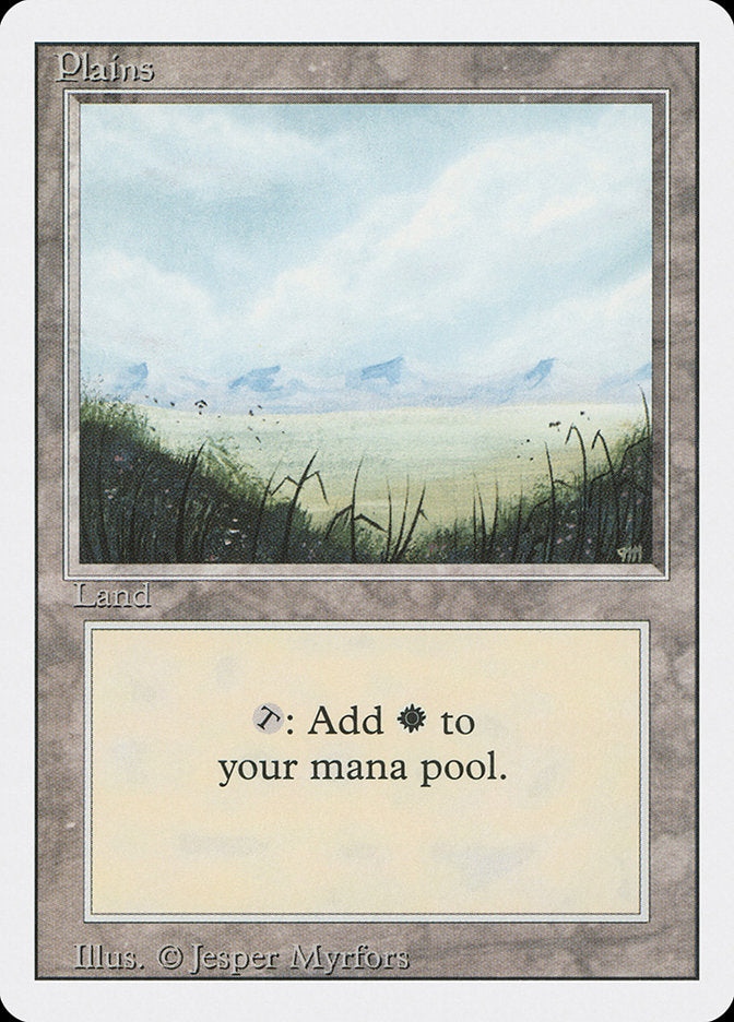 Plains (No Trees / Signature on Right) [Revised Edition] | The CG Realm