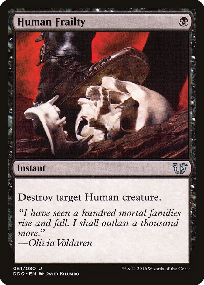 Human Frailty [Duel Decks: Blessed vs. Cursed] | The CG Realm
