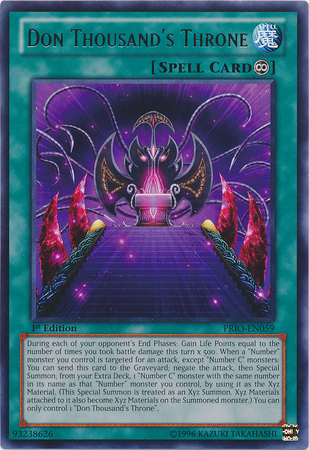 Don Thousand's Throne [PRIO-EN059] Rare | The CG Realm
