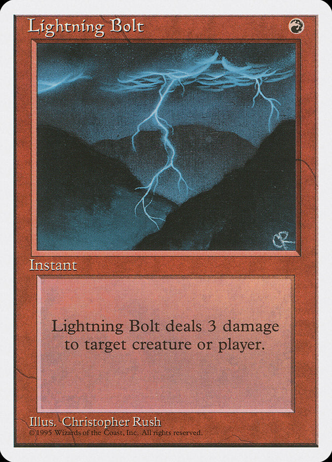 Lightning Bolt [Fourth Edition] | The CG Realm