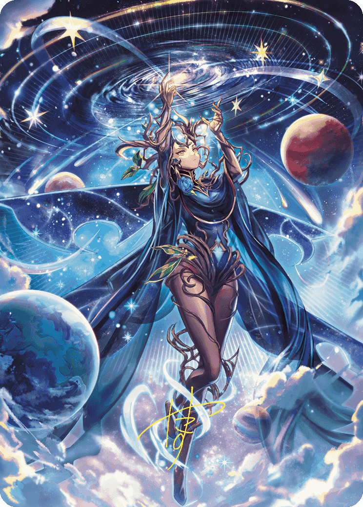 Omniscience Anime Art Card (Gold-Stamped Signature) [Wilds of Eldraine Art Series] | The CG Realm