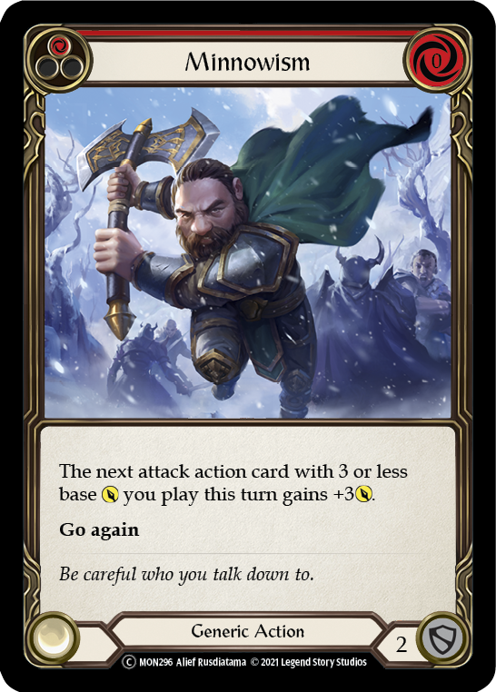 Minnowism (Red) [U-MON296-RF] (Monarch Unlimited)  Unlimited Rainbow Foil | The CG Realm