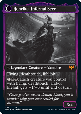 Henrika Domnathi (DBL-386) - Innistrad: Double Feature: (Double Faced Transform)
