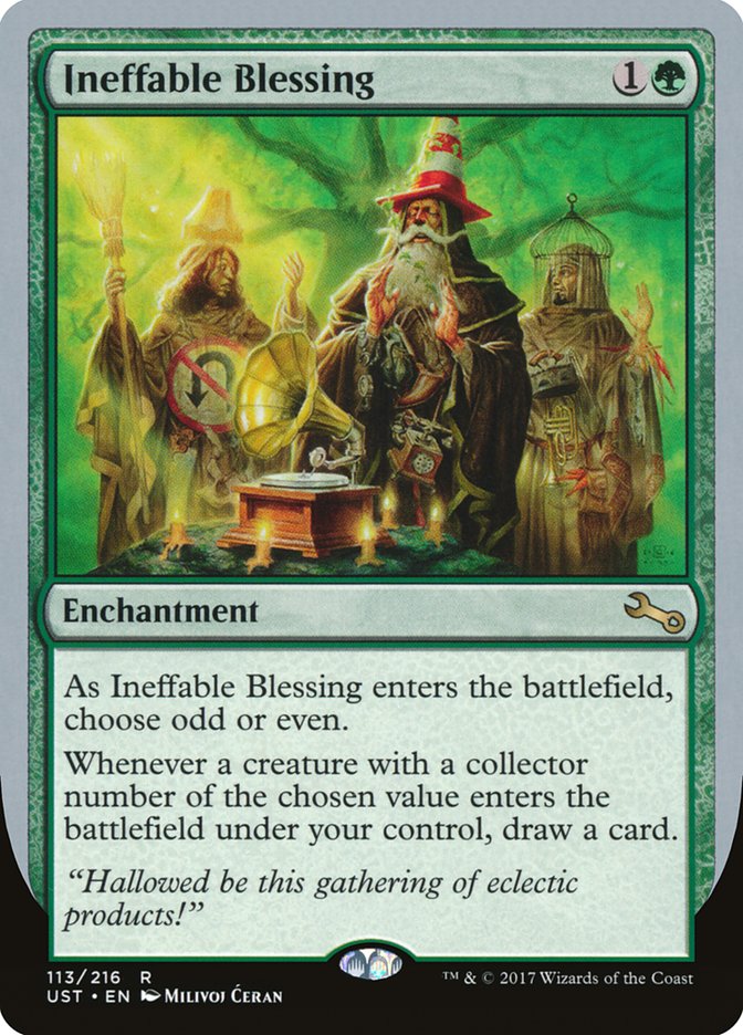 Ineffable Blessing ("choose odd or even") [Unstable] | The CG Realm