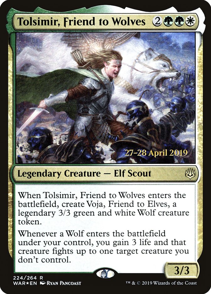 Tolsimir, Friend to Wolves [War of the Spark Prerelease Promos] | The CG Realm