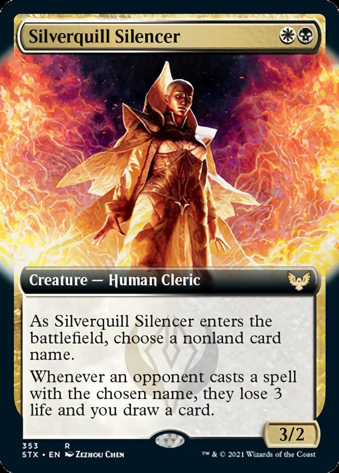 Silverquill Silencer (Extended Art) [Strixhaven: School of Mages] | The CG Realm