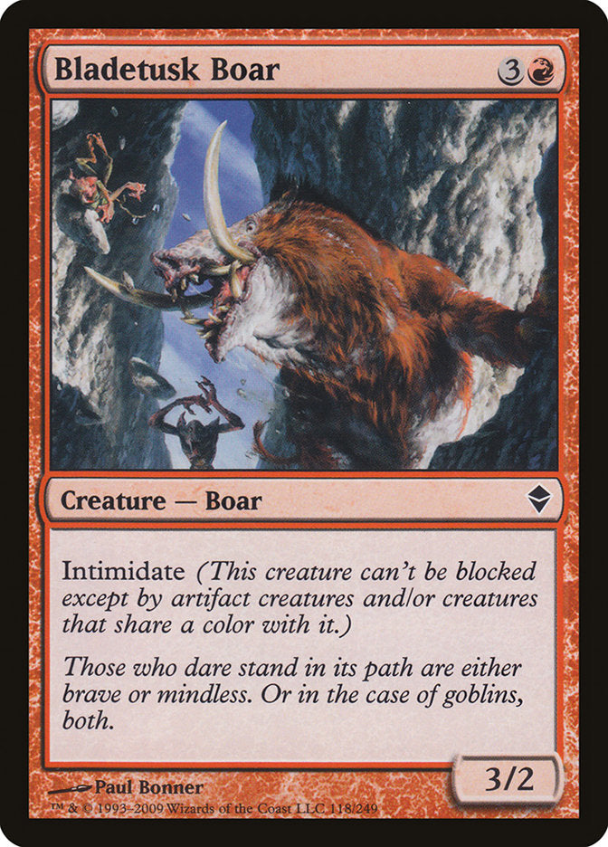 Bladetusk Boar [Zendikar] | The CG Realm