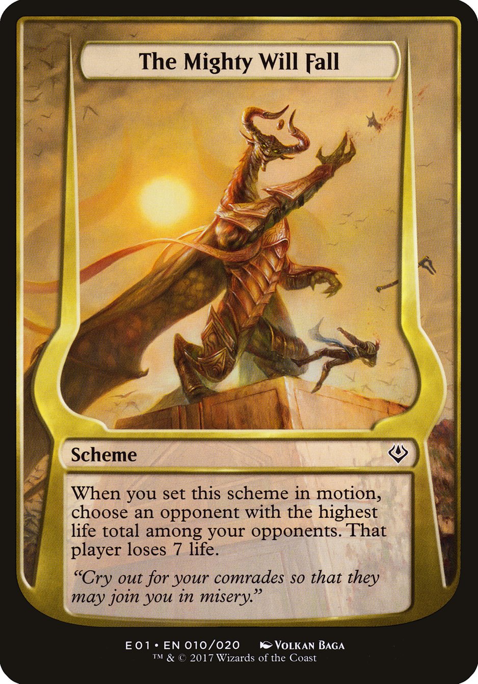 The Mighty Will Fall (Schemes) [Archenemy: Nicol Bolas Schemes] | The CG Realm