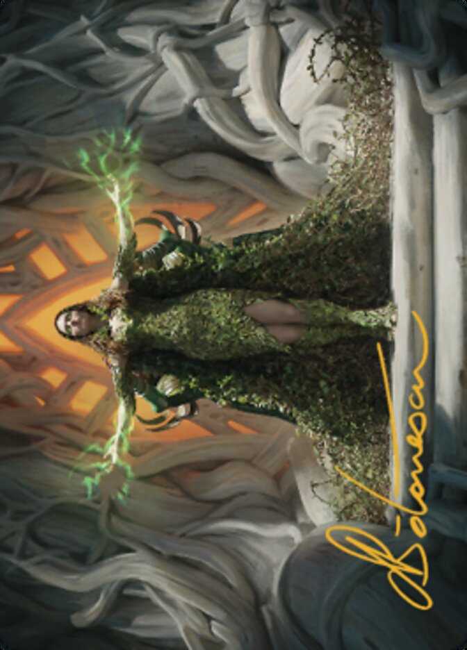 Titania, Voice of Gaea Art Card (Gold-Stamped Signature) [The Brothers' War Art Series] | The CG Realm