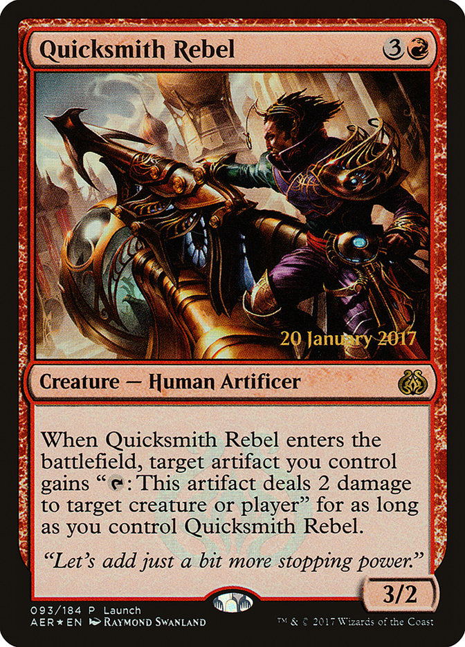 Quicksmith Rebel (Launch) [Aether Revolt Promos] | The CG Realm