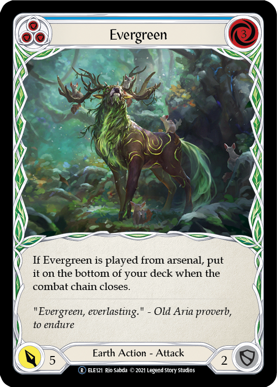 Evergreen (Blue) [U-ELE121] (Tales of Aria Unlimited)  Unlimited Normal | The CG Realm