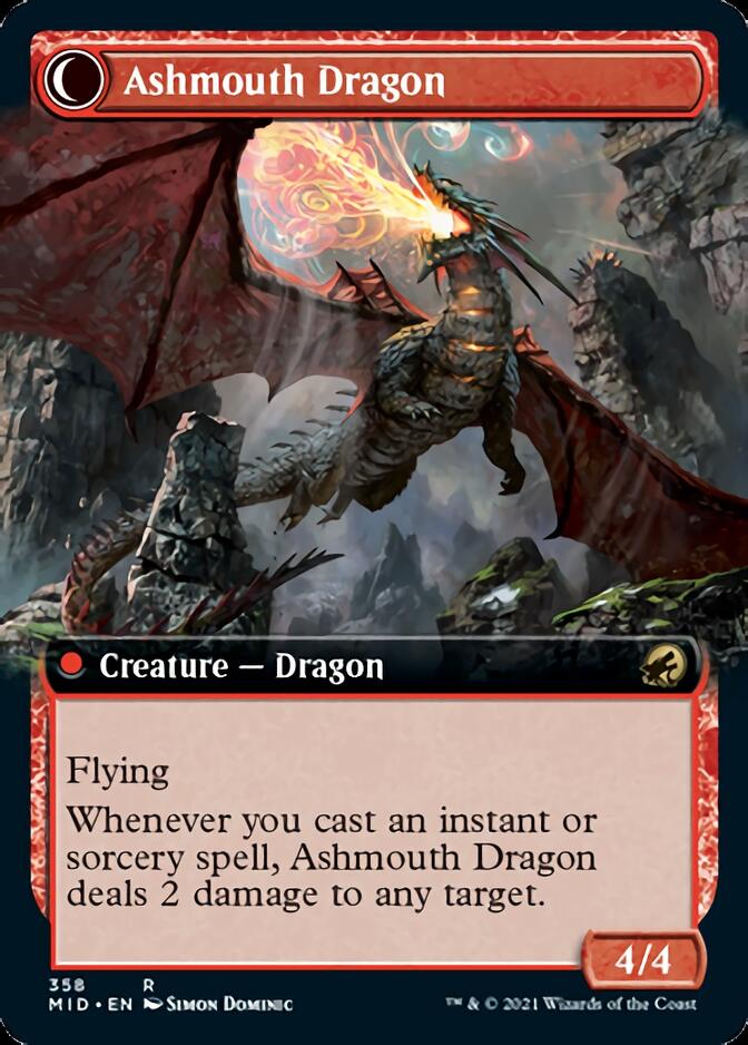 Smoldering Egg (Extended Art) (MID-358) - Innistrad: Midnight Hunt: (Extended Art, Double Faced Transform)