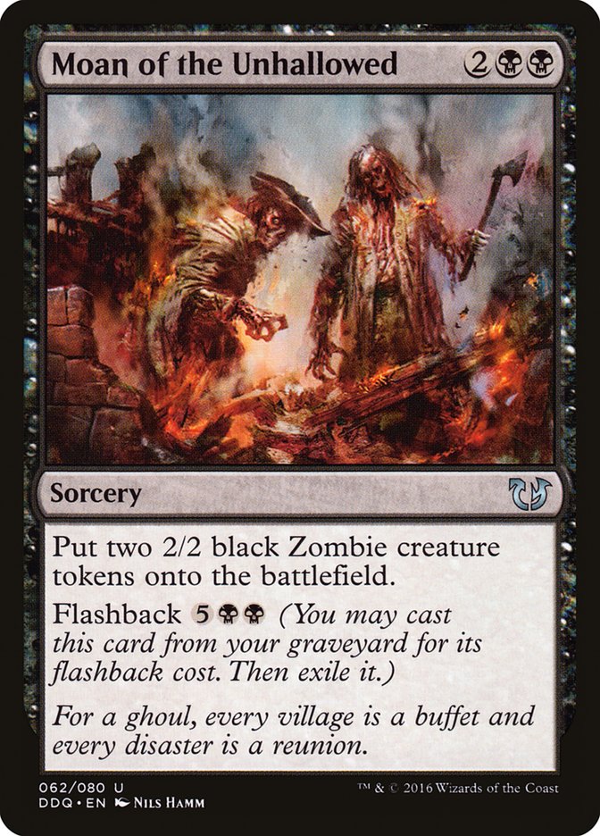 Moan of the Unhallowed [Duel Decks: Blessed vs. Cursed] | The CG Realm