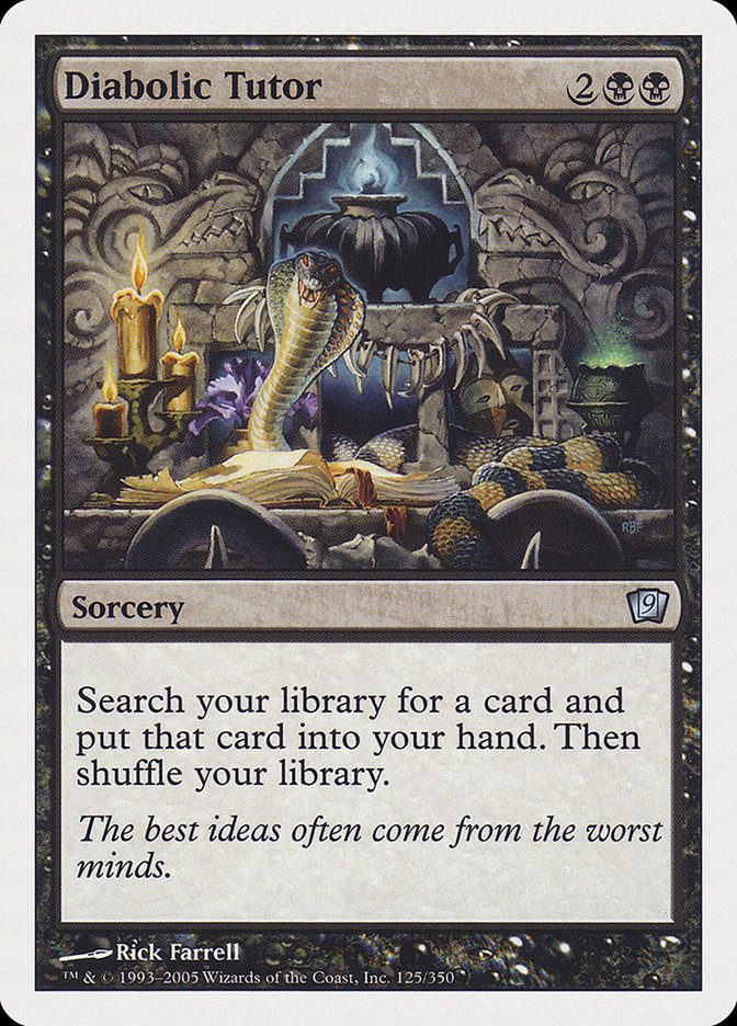Diabolic Tutor [Ninth Edition] | The CG Realm