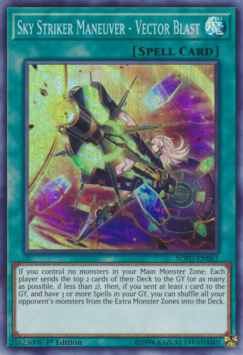Sky Striker Maneuver - Vector Blast! [SOFU-EN061] Super Rare | The CG Realm