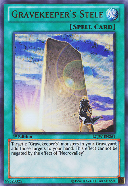 Gravekeeper's Stele [LCJW-EN261] Ultra Rare | The CG Realm