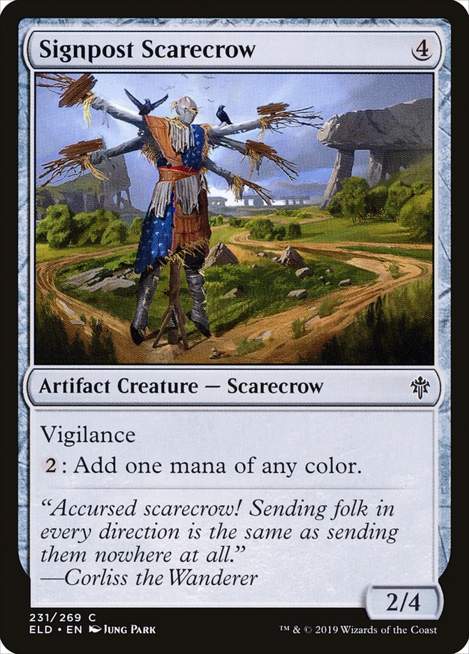 Signpost Scarecrow [Throne of Eldraine] | The CG Realm