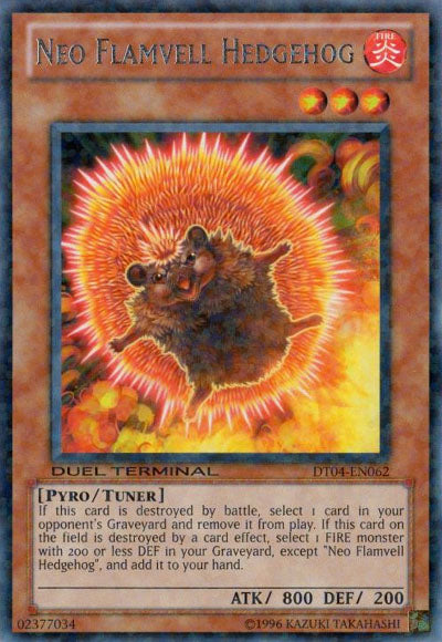 Neo Flamvell Hedgehog [DT04-EN062] Rare | The CG Realm