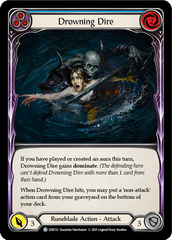 Drowning Dire (Blue) [EVR112] (Everfest)  1st Edition Rainbow Foil | The CG Realm