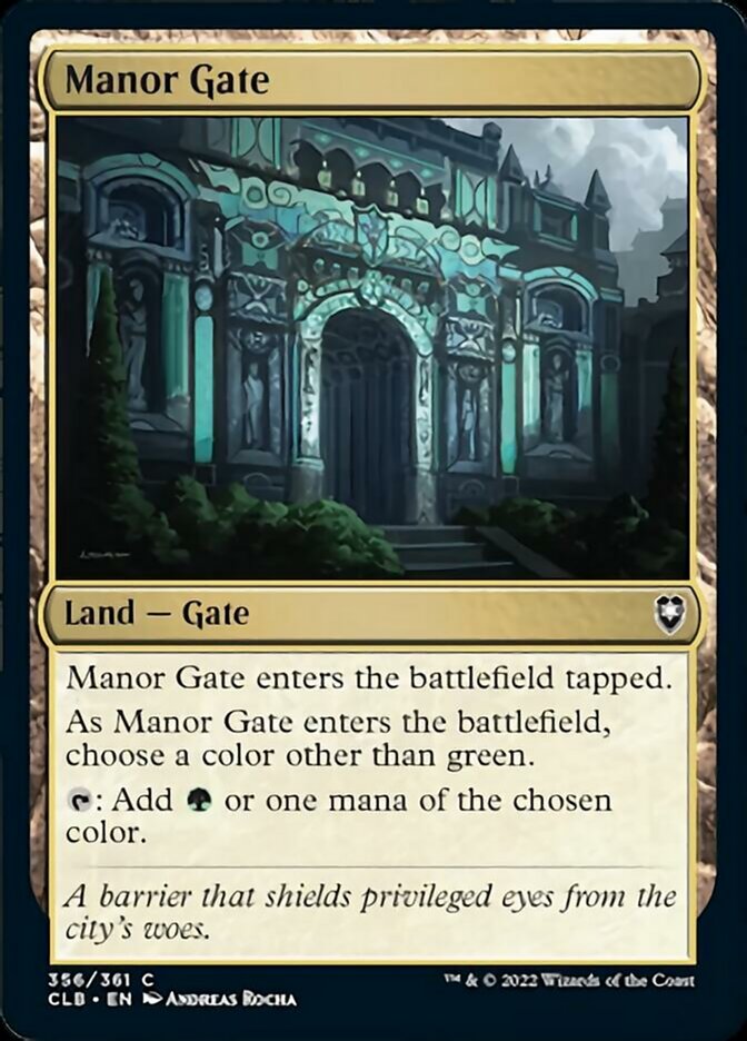 Manor Gate [Commander Legends: Battle for Baldur's Gate] | The CG Realm